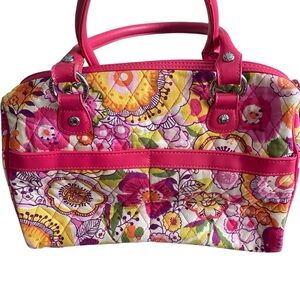 Vera Bradley Mini Loft duffel in clementine